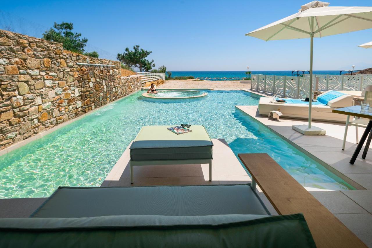 Blue Dream Palace Trypiti Beach Spa Resort & Hive Water Park Limenaria  Exterior foto