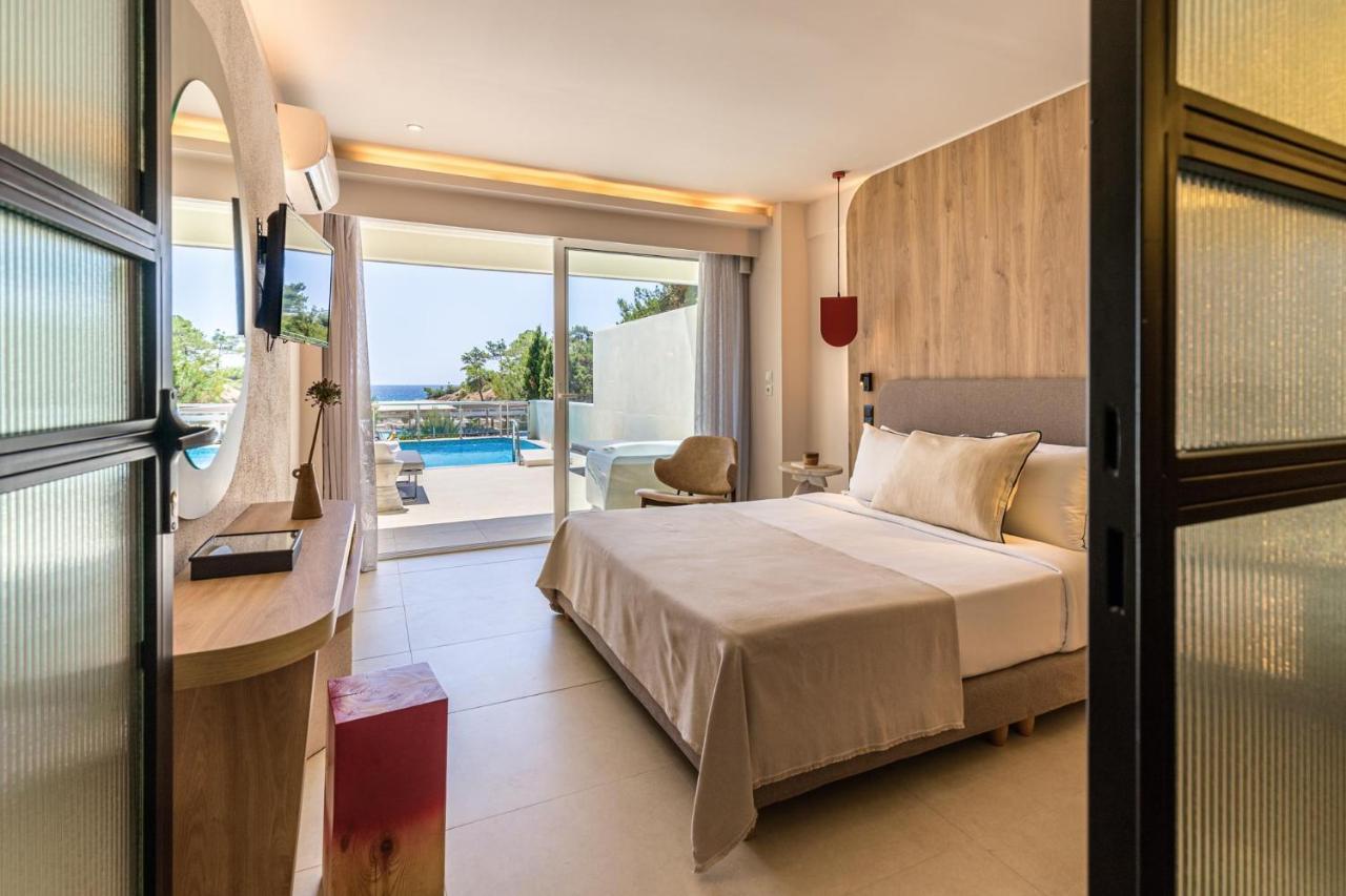 Blue Dream Palace Trypiti Beach Spa Resort & Hive Water Park Limenaria  Exterior foto