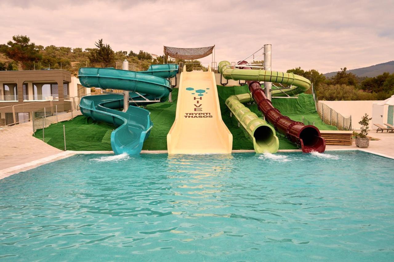 Blue Dream Palace Trypiti Beach Spa Resort & Hive Water Park Limenaria  Exterior foto